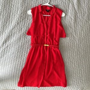 Flattering H&M red dress 4
